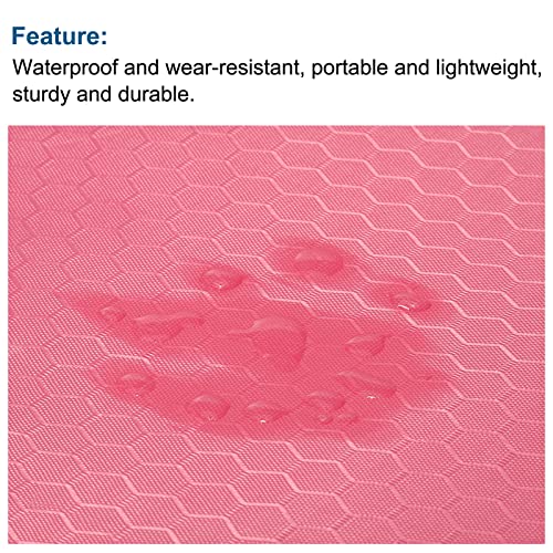 PATIKIL Waterproof Zipper File Bags 5 Pack B4 Document Storage Folders Bills Pencil Pouch for Office Travel, Pink - color: Pink