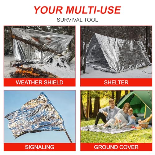 Mylar Emergency Blankets 5/10/20-Pack