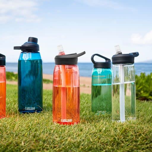 CamelBak Chute Mag Water Bottle with Magnetic Leak‑Resistant Cap, Lightweight Tritan Design for Everyday Hydration - color: Charcoal, size: 20 Ounces