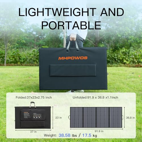 400W Portable Solar Panel Foldable Solar Charger for Power Station - size: 400W