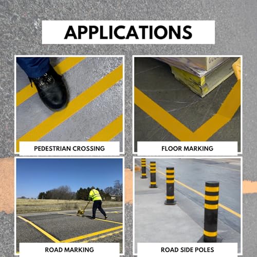 DuraMark RPT-750 Reflective Pavement Marking Tape, Yellow, 2 in x 36 ft - color: Yellow, size: 2 Inch x 36 Ft