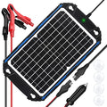 SUNER POWER Waterproof 12W 12V Solar Battery Charger & Maintainer Pro, Built-in UltraSmart MPPT Charge Controller, 12 Volt Solar Panel Trickle Charging Kits for Car Automotive Boat Marine RV Trailer - size: BC-12W Pro