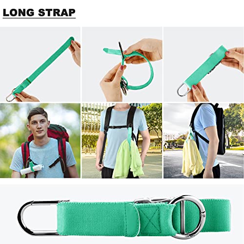 Elastic Jacket Gripper Travel Strap with D-Ring Hooks and Buckle, Suitcase Straps Belts Travel Accessories, Makes Your Hands Free - color: Light Green