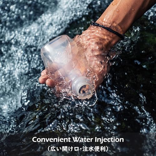 Running Water Bottle Handheld Plastic Flask Hydration Vest Packs Waist Belt Replacement for Runners Marathon Cycling Hiking - color: 01 Water Bottles - 170ml/5.7oz - 2 Packs
