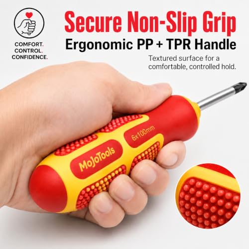 10-Piece Magnetic Screwdriver Set with Bag, CR-V Steel, Phillips & Slotted - color: Mixed Colors