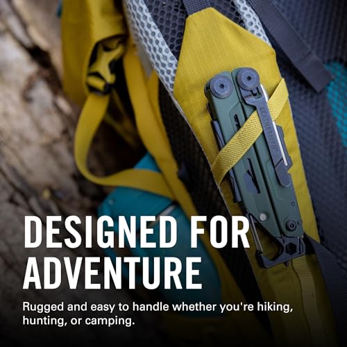 LEATHERMAN Signal 19-in-1 Multi-Tool, Topographical Print | Ferrocerium Fire Starter, Emergency Whistle & Diamond Sharpener, Camping & Survival, Topo Print Design, Made in USA - color: Topographical Print