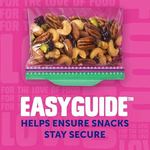 Ziploc Snack Bags, Easy Open and Close, Small Plastic Food Storage Bags, 50 Bags Total - size: 50 Count