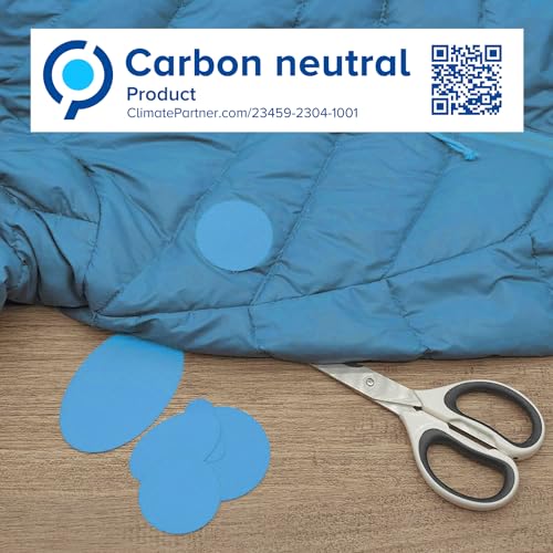 Stick-On Repair Patches for Down Jackets, Tents, 11 Pcs, Turquoise | 30+ colors, self-adhesive nylon polyester, tear-cold-heat resistant, fix puffer coats, sleeping bags, pvc, no sewing - color: Turquoise