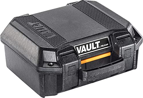 Pelican Vault V100 Hard Case (Camera, Pistol, Gear, Equipment) - color: Black, style: With Foam