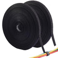 ECOHomes 1/2 Inch x 180 FT Double Sided Hook and Loop Roll Tape (Black) | Two Sides, Self Stick, No Adhesive, Reusable, Cable Ties Wrap for Cable Management, Heavy Duty, Extender Straps, Wire Strips - color: Black, size: 1/2 In x 180 FT