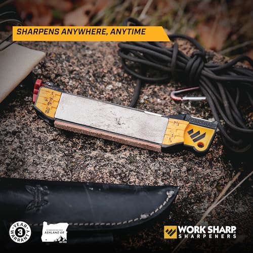Work Sharp Guided Field Sharpener, Compact Travel Knife Sharpener Tool - style: Single