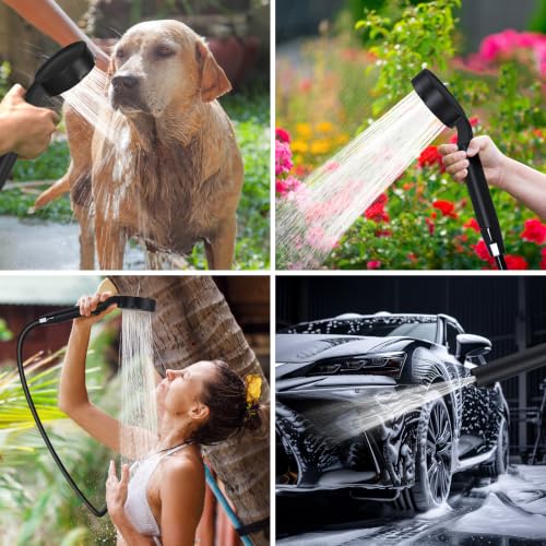 Spopal Portable Shower for Camping, [Upgraded] 10000mAh Rechargeable - color: Sliver