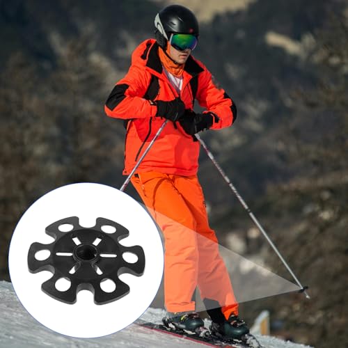 8pcs Snow Baskets for Trekking Poles, Ski Pole Baskets Replacement Trekking Pole Basket Walking Stick Tips Trekking Pole Snow Basket for Hiking Trekking Walking Poles