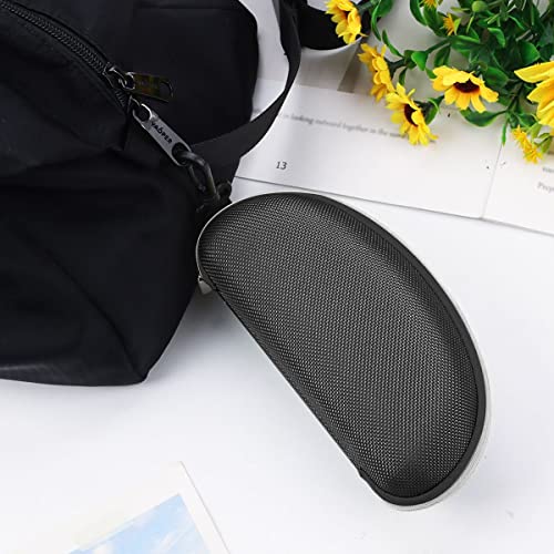3pcs Zipper Hard Shell Sunglasses Case and Eyeglasses Case Portable Travel Glasses Case with Plastic Hook - color: Silver