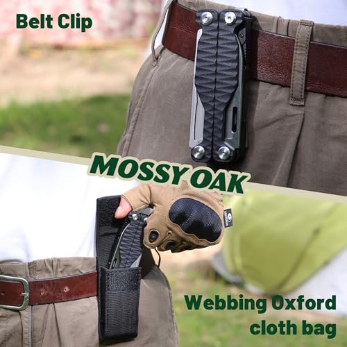 MOSSY OAK 17-in-1 Multitool Pliers, CNC-Machined Steel, G10 Handle - style: 17-in-1 with CNC Pliers & G10 Handle