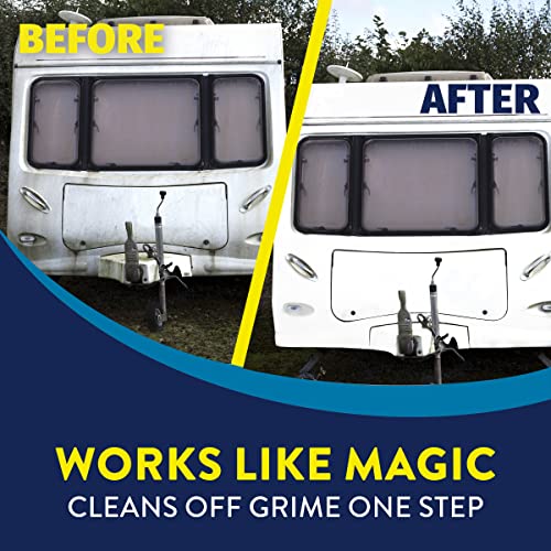 RV 7-Piece Detailing Kit, Contains RV Wash and Wax, Soft Surface and Vinyl Cleaner, Hard Surface Cleaner, Multi-Surface Protectant Spray, Bucket, Sponge and Microfiber Towel
