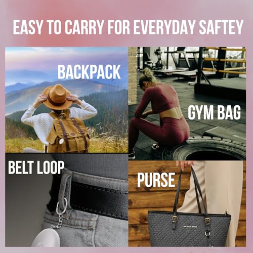 PAIN SAFARI Personal Alarm Keychain, 125dB Safety Siren for Women