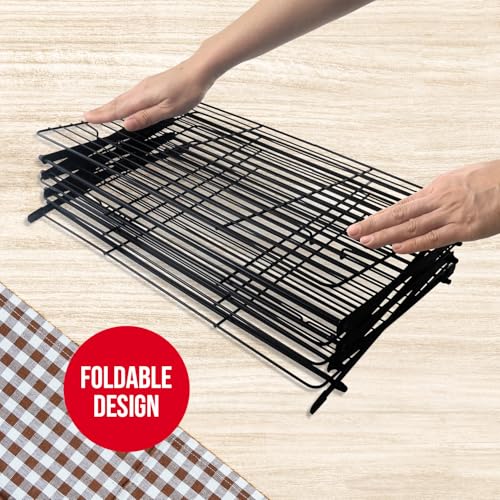 4-Tier Collapsible Cooling Rack For Baking - Expandable & Foldable Cookie Cooling Wire Rack - Baking Rack - Foldable Cooling Rack For Baking Supplies - Premium Quality & Sturdy Legs