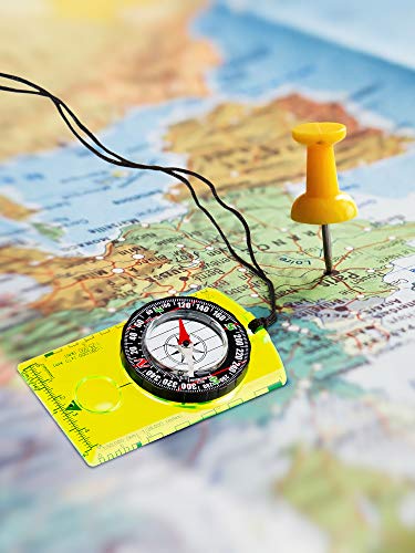 Gejoy 4 pcs Orienteering Compass Advanced Scout Compass for Hiking Wilderness Survival Gifts for Kids Outdoor Hunting Camping Backpacking