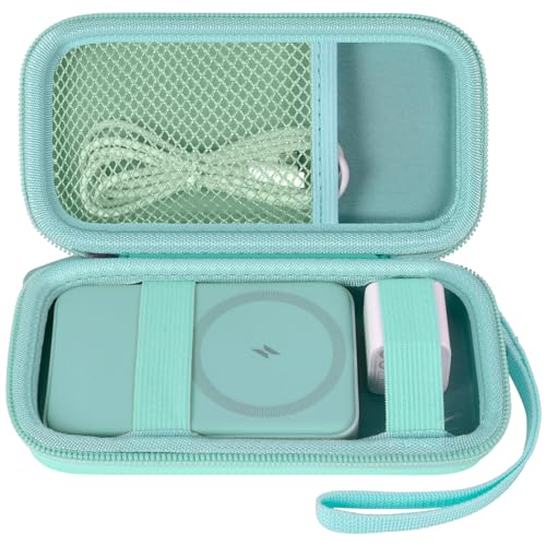 Power Bank Case for Anker MagGo 633/622/621/321 Portable Charger, Box Only - color: Green, size: Medium