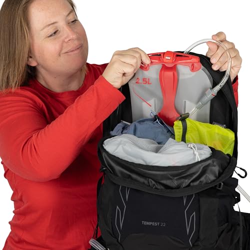 Osprey Tempest 22L Women's Lightweight Hiking Backpack, Blue OS - color: Anchor Blue/Atlas, size: 22L - Extended Fit