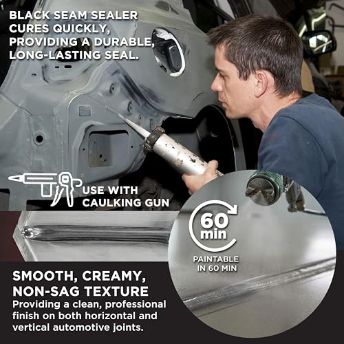 Barrier Bond Automotive Seam Sealer, 10.1oz Tube, Gray | Polyurethane Sealant, Car & Panel Bond - color: Gray