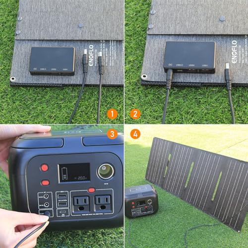 60W Portable Foldable Solar Panel Charger for Outdoor Camping 12 Volt Waterproof High Efficiency Solar Panel Kit&Portable Power Station 228Wh Power Bank 61600mAh Battery Pack Fasting Charging 300W AC