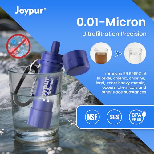 Portable Water Filter Straw, Essential Camping & Hiking Gear