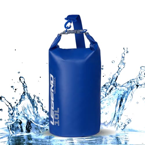 Legend UltraSEA Waterproof Dry Bag - 10L, Blue | Waterproof Roll Top Closure, Floats To Protect Gear, Lightweight Design For Kayaking And Boating - size: 10L