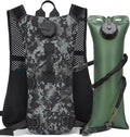 Running Hydration Pack Vest Lightweight with 3L Water Bladder Backpack Bag BPA Free for Hiking Marathon Cycling - color: Digital Black