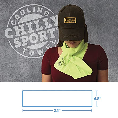 FROGG TOGGS Chilly Sport Cooling Neck Wrap & Head Band | UPF 50 sun protection, reflective details, shields you from harmful UV rays, powerful cooling technology - color: Hot Pink