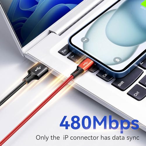 4 in 1 Multi Charging Cable ,3.5A Multiple Charger Cord Braided,2Pack 4Ft - color: Black