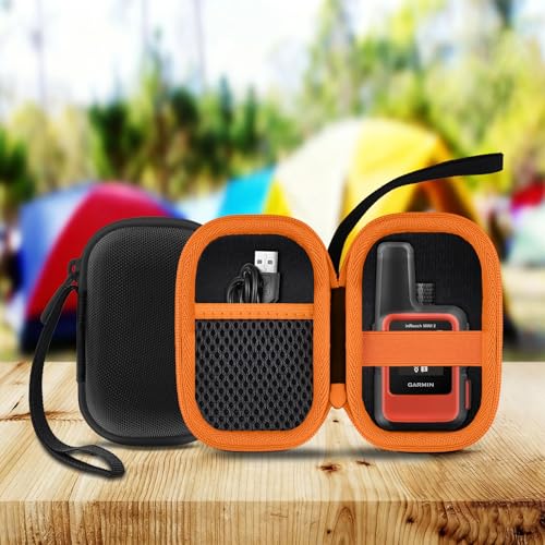 Hard Travel Case for Garmin inReach Mini 3 Satellite Communicator | Compatible with Garmin inReach Mini 3 Plus 2, Carrying Case, Zipper for Smooth Opening and Closing, Black Case - color: Black Case