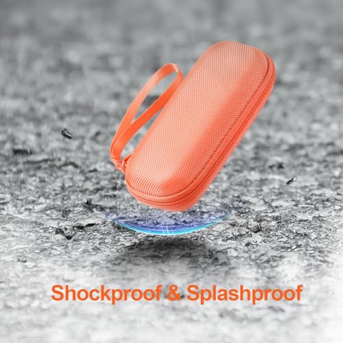 AGPTEK Carrying Case, EVA Zipper Carrying Hard Case Cover for MP3 Players - color: Orange