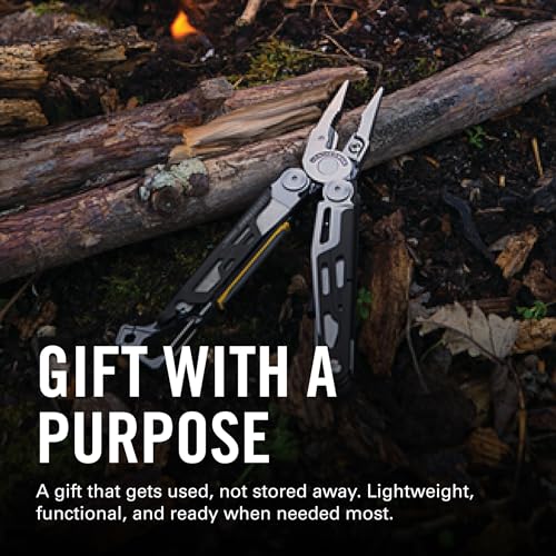 LEATHERMAN Signal 19-in-1 Multi-Tool, Coyote Tan | Ferrocerium Fire Starter, Emergency Whistle & Diamond-Coated Sharpener for Camping, Hiking & Survival, Made in USA - color: Coyote Tan