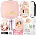 Women's Emergency Kit for Weddings 29 Essential Items for Brides Daily Use All in One Travel Kit Personal Care Survival Set for Team Bride - style: Princess Pink