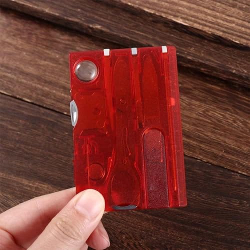 Black 12 in 1 Pocket Credit Card Outdoor Survival Multi Card Multi Tool EDC Tool Gear Multitools and Accessories Hand Tools, Multitools and Accessories