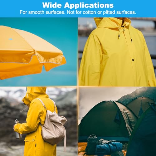PATIKIL Down Jacket Repair Patch 6" x 8", 10 Pack Self Adhesive Nylon Fabric Patch for Tent Clothes Outdoor Camping Gear, Light Blue - color: Light Blue