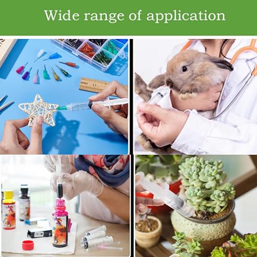 4 Pack 60 ml Syringe for Liquid Without Needle,Luer Lock Syringes with Cap, Individually Wrapped,Measurement for Scientific Labs,Measuring Liquids,Pet Feeding,Oil or Glue Applicator (B 4 Pack 60ml) Luer Lock - size: B 4 Pack 60ml