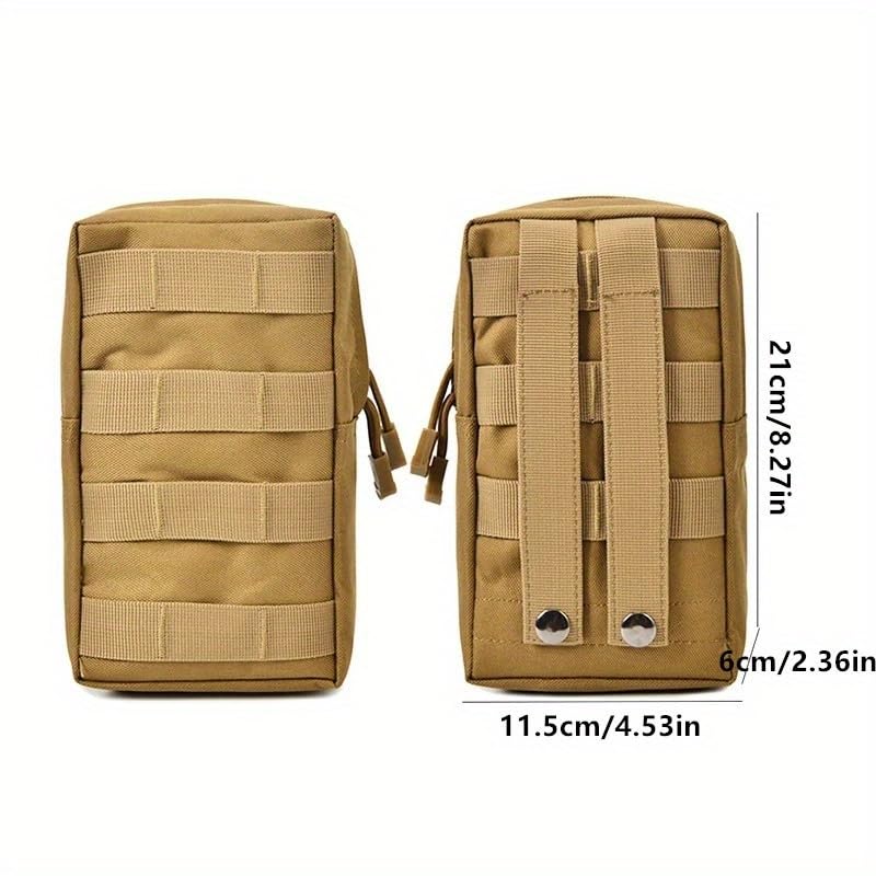 Outdoor Tactical Molle Pouch Waterproof Nylon Multi Purpose Army Small Tactical Pack Universal Hunting Camping Bag Outdoor Equip - color: green