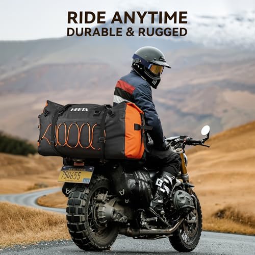 HEETA Waterproof Duffel Bag Travel Motorcycle Dry Bag Backpack 60L/80L/110L - color: Black, size: 80L