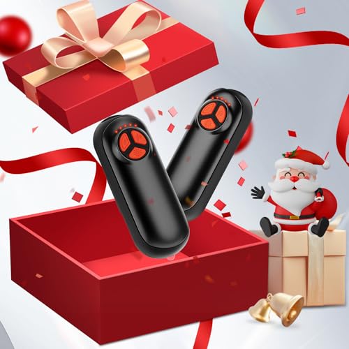 Upgraded Hand Warmers Rechargeable 2 Pack, AI Electric Hand Warmers, Portable Heater, 1s Safe Rapid Heat, 5 Gears Temperature Control, for Hunting, Camping, Hiking, Outdoor - color: black