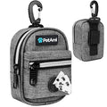PetAmi Dog Poop Bag Holder for Leash, Waste Bag Dispenser Pet Pouch, Grey - color: Heather Gray