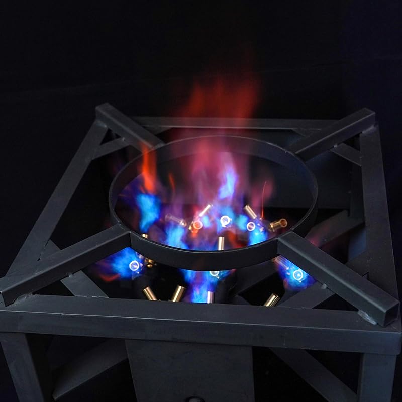 COOKAMP Propane Burner for Outdoor Cooking (23 Tips Jet Burner) - size: Single Burner-23 Tips Jet