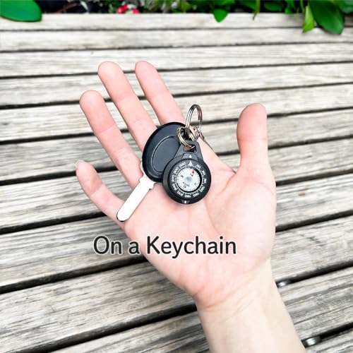 POLARIS Waterproof Micro Compass Series/Watchband or EDC or with mini Whistle or with Whistle - style: EDC Compass