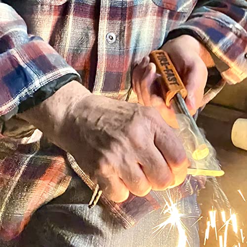 Fire-Fast Trekker. Best Emergency Waterproof Survival Fire Starter. Magnesium and Euro Fire Steel Ferro Rod. Compact Durable Tool for Bushcraft, Camping, Backpacking, Hiking, Hunting, or Bug Out Bag - style: 1 Pack