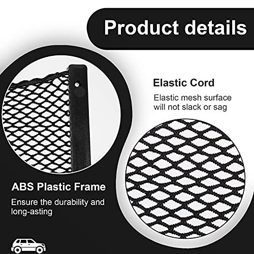 Frienda 4 Pcs Bungee Net Pocket Framed Mesh Car Boat RV,12 X 8 Inch - size: 12 x 8 Inch