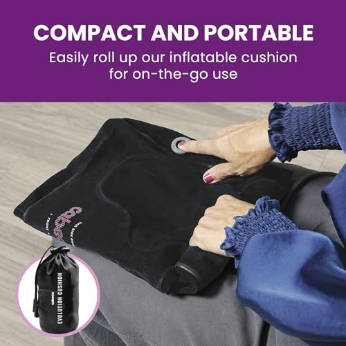 Cabeau Evolution Cushion Portable & Lightweight Inflatable Seat Cushion - Ideal for Office Chairs, School Bleachers, Stadium Seats, and Wheelchairs - Comfort on The Go - size: One Size