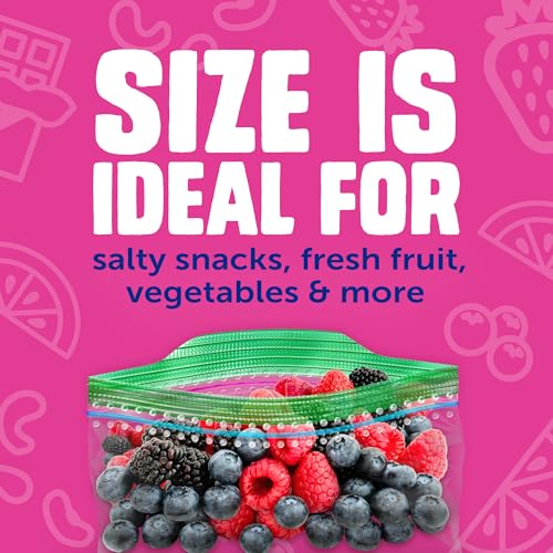 Ziploc Snack Bags, Easy Open and Close, Small Plastic Food Storage Bags, 108 Bags Total - size: 108 Count