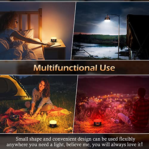 Sinvitron LED Camping Lantern Rechargeable with Remote Control - 1000LM 150H Runtime Tent Light, 5200mAh Water-Resistant Emergency Light for Hurricane Power Outages, Hiking Home - style: 1Pack Black&Org